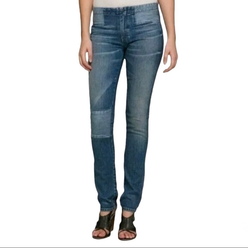 Vince Straight Leg Jeans Fit Denim Skinny w/Patches and Shadow Pockets Sz 29.